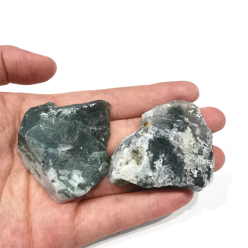 Wholesale Natural Moss Agate Rough Stone Raw Crystals Stones for Decoration