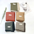 New Fashionable and Minimalist Retro Art Double Layered Shawl Warm Medium Length Scarf HIJAB