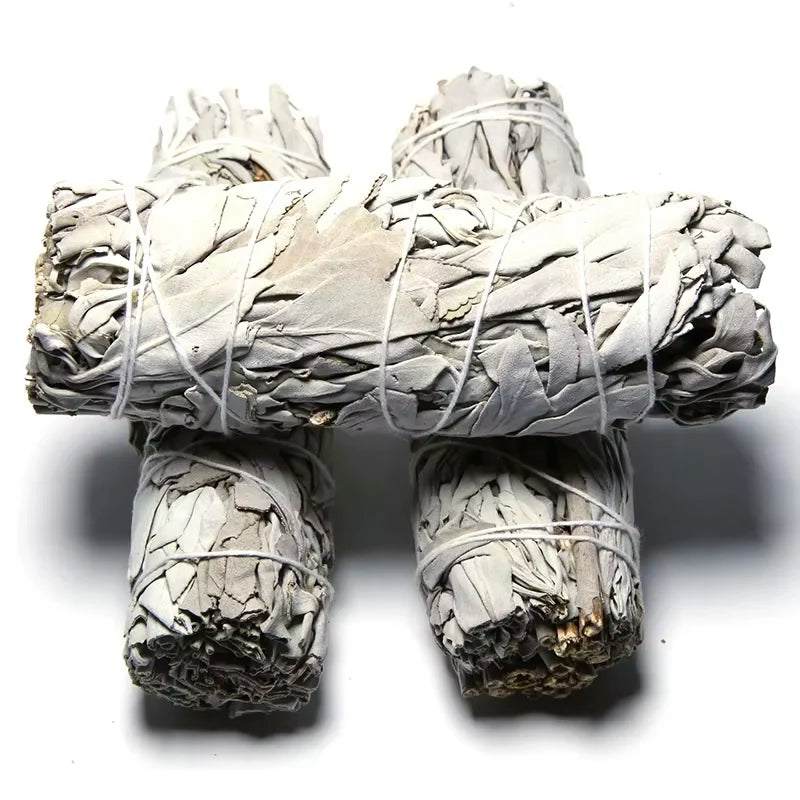 Factory Wholesale Cleansing Home Smudge Kit Abalone Shells Sage Bundle Wood Stand for Meditation Reiki