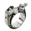 Muffler Exhaust Pipe Clamp Clips 3.0 Inch Exhaust Band Clamp Quick Release v Band Clamp with Flanges v Band Clamp 76mm