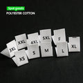 Customized Clothing Brand Labels-Printed Eco-Friendly Cloth Material Custom Color & Size Size Label for Garment Shoes & Bags