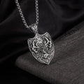 Retro Antler Pendant Necklace Hiphop Jewelry Chain Stainless Steel Norse Viking Amulet Vegvisir Deer Head Pendant Necklaces