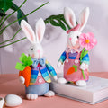 2025 Easter Bunny Ornament Plush Dolls Creative Table Ornament Decorations Party Holiday Favor Easter Bunny Plush Assorted