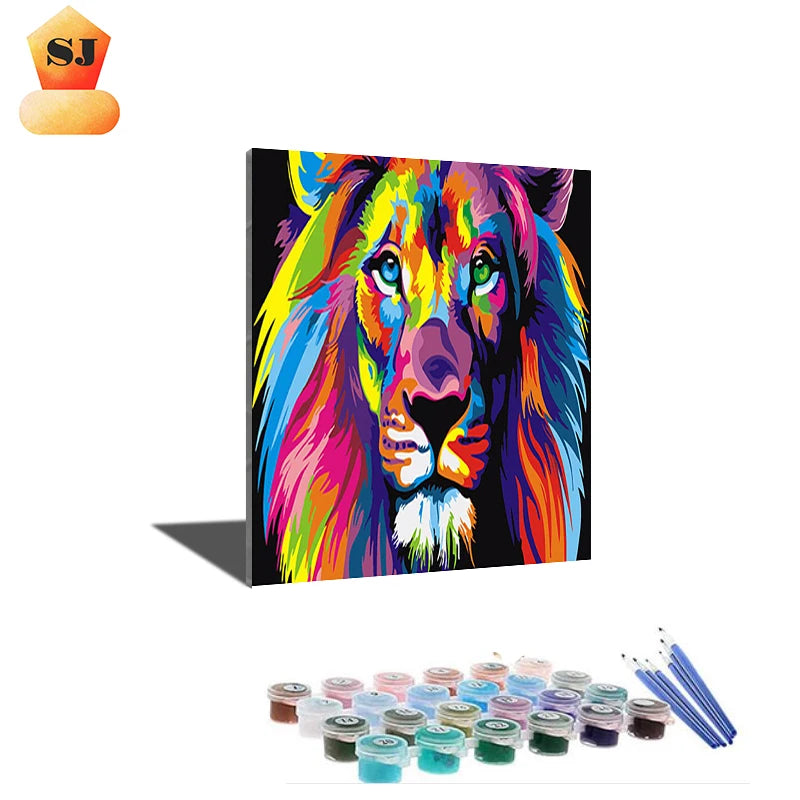 Hot Selling DIY Animal Acrylic Painting by Numbers Custom Photo for Personalized Wall Decor & Gift Ideas for Home Custom Size