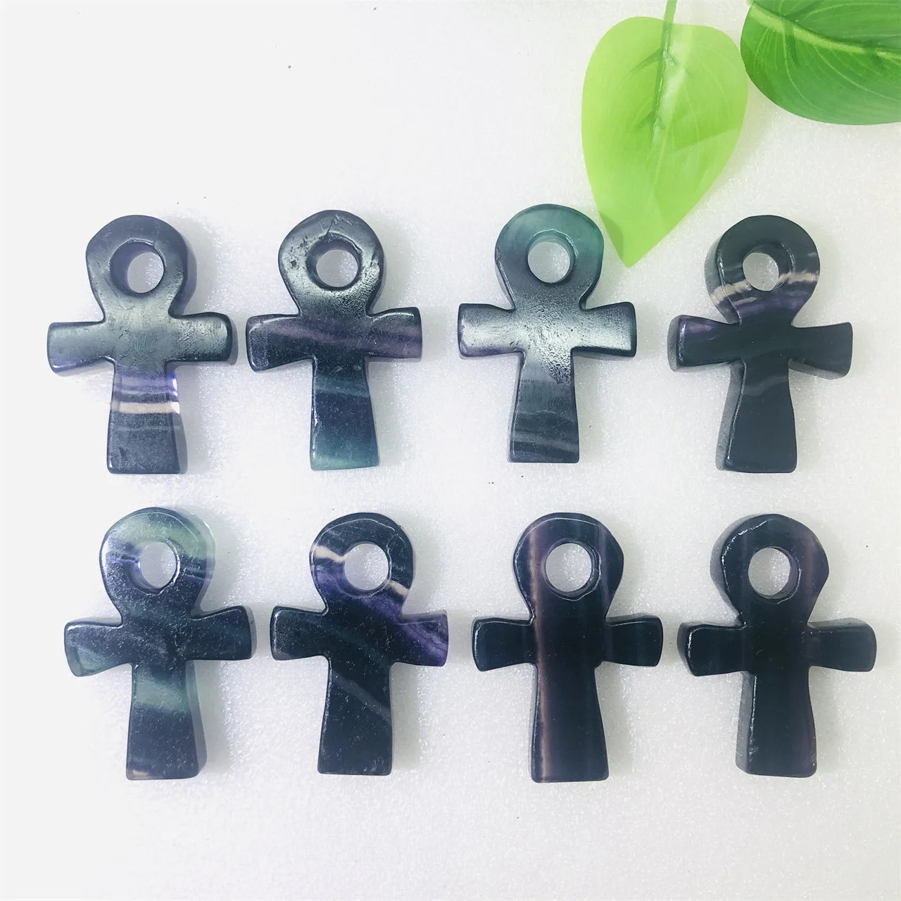Wholesale Hand Carved Crystal Anka Natural Crystal Crafts Crystal Rainbow Fluorite Anka