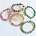 Wholesale  New Designs Stone Crackle Beaded Color Bracelet Bohemian Fashion Diamond Personality Women's Bracelet Jewelry