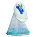 Our Cast Net Adopts an Upgraded Galvanized Sinker Opens Fully and Sinks Fast White and Blue Fishing Net