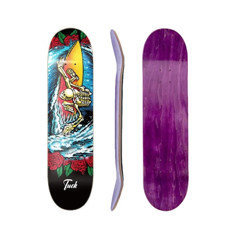 Wholesale Wood 8.0" 8.25" 8.5" 7ply Canadian Maple Custom Skateboard Deck