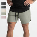 Wholesale Quick Dry Men's Polyester Training Workout Shorts Men Zippers Athletic Sports Shorts
