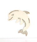 Dolphin Boho Ocean Decor Rattan Wood Laser Cut Animal Wall Hanging