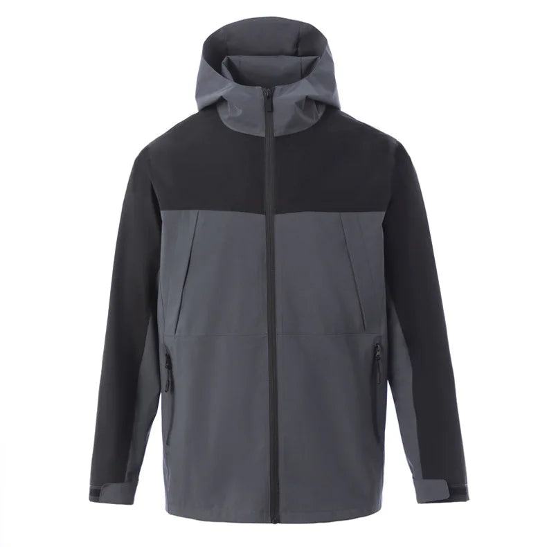 Men Outdoor Sports Coats Climbing Trekking Windbreaker Waterproof Jacket Camping Hiking Hoodies With Mesh Lining