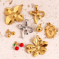 Multi Charms Stainless Steel Necklace 18k Stainless Steel Start Charms for Jewelry Making Stainless Steel Micro Charms