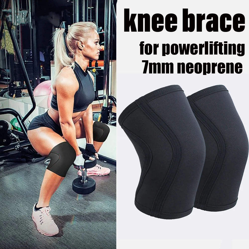 7mm Neoprene Knee SleevesCompression Brace & Knee Sleeve for Weightlifting PowerliftingKnee Support for Squats Men & Women