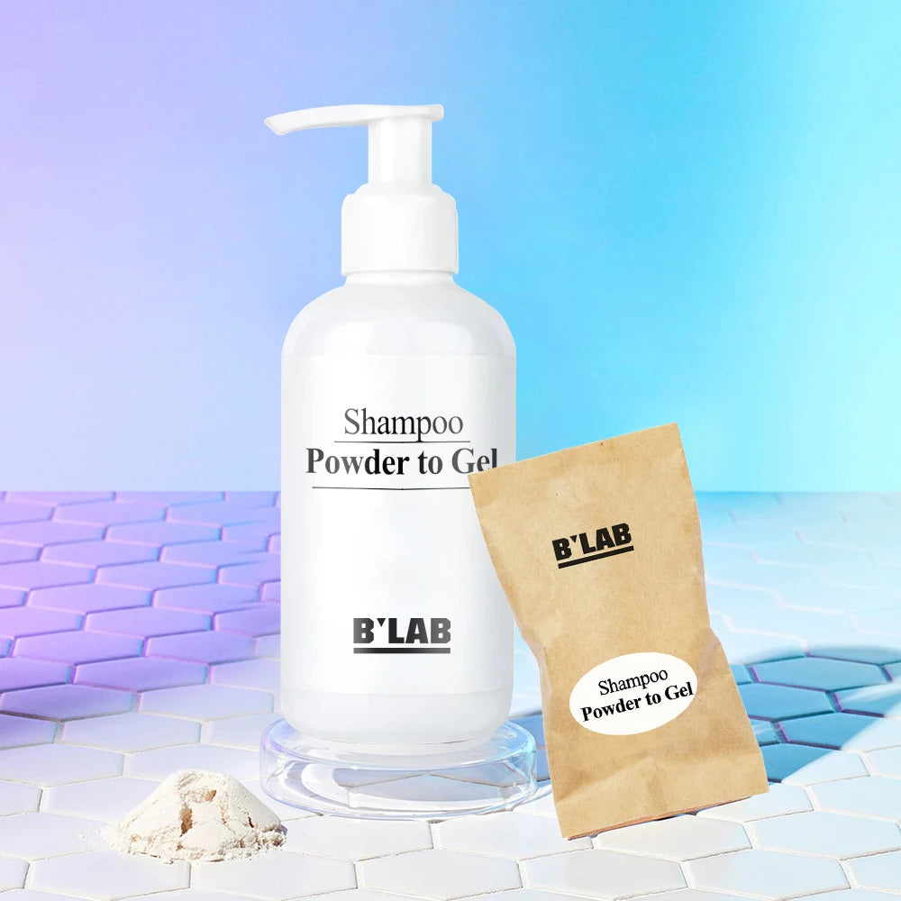 Shampoo Powder to Gel Private Label Eco Friendly Herbal Natural Vegan Shampoo Based Powder