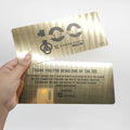 Custom Luxury Brush PVC Card Metal Effect Business Card