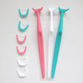 Hot Sale Portable Replaceable Dental Floss Pick Y Shape Dental Floss Holder with Refill Dental Floss Head