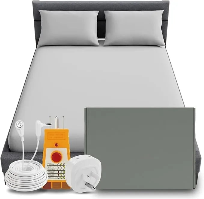 Earthing Grounding Sheet 5% Silver Fiber Fitted Sheet Full/Twin/Queen/King Size Beds Sheets