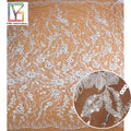 Hot Sale Polyester French Tulle 3D Silver Beaded Beaded Embroidery Bridal Wedding Mesh Lace Dress Fabric for 5 Yards