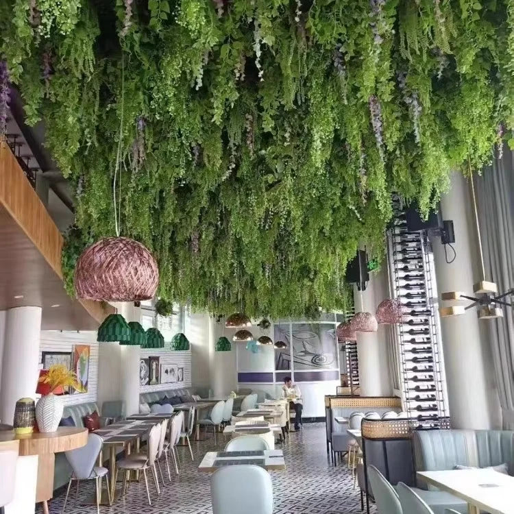 Hanging Willow Artificial Greens Ceiling Plants Greenery for Decoration