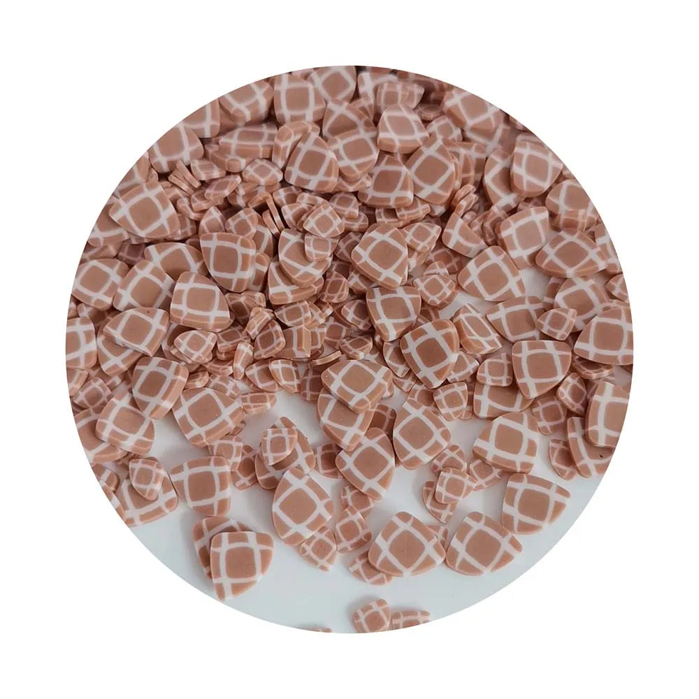 5mm 10mm Waffle Polymer Clay Non Edible Dessert Slices Nail Art Slices Resin Embellishments Slime Polymer Clay Sprinkles