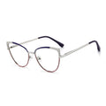 2025 Hot Sale High Quality Glasses Diamond Computer Anti Blue Light Glasses Transparent Metal Cat Eyewear Glasses