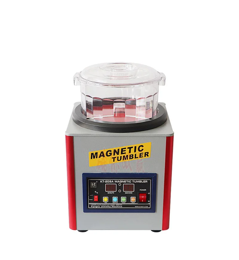 Auble  KT-205A Magnetic Tumbler Jewelry Polisher Stainless Steel 800g 2800rpm Capacity Polishing Machine Gold Silver