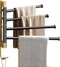 Modern Stainless Steel Wall Mounted Bathroom Towel Shelf Double Towel Bars Rack Above Toilet