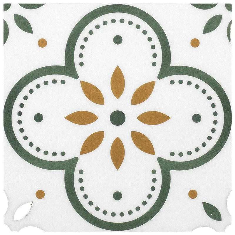 Jinyi Self Adhesive Peel and Stick Vinyl Floor Ceramic Tile Look DIY Glue Down DIY Easy Installation Sticker Vinyl Flooring Tile