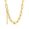 Chris April Custom 14k Gold Plated 316L Stainless Steel Jewelry Link Chain Necklace for Women