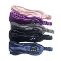 New Sleep Headband Headphones Silk Satin Eye Mask Bluetooth Sleep Mask Comfy Wireless Sleep Headphones for Side Sleeper
