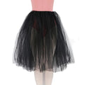 Girls' Children's Romantic Long White 2-Layer Mesh Polyester One Size Customized Logo Dance Training Ballet Tutu Skirt