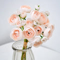 O-X700 Wholesale Bridal Bouquet Camellia Rose Flower White Pink Camellia Flower Bundle Aurora Camellia Flower Wedding Decoration