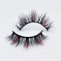 Full Strip Colored Faux Mink Eyelashes 15mm Vegan Lashes Colorful Eye Lashes with Variety of Colors