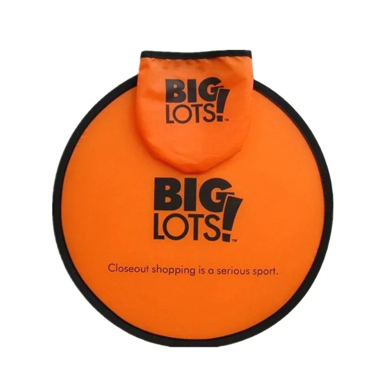 Customized Portable Nylon Folding Hand Fan Outdoor Flying Disc for Promotional Gifts