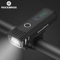 ROCKBROS 1500mAh Waterproof USB Charging Intelligent Sensing Bicycle Headlights Bicycle Lights