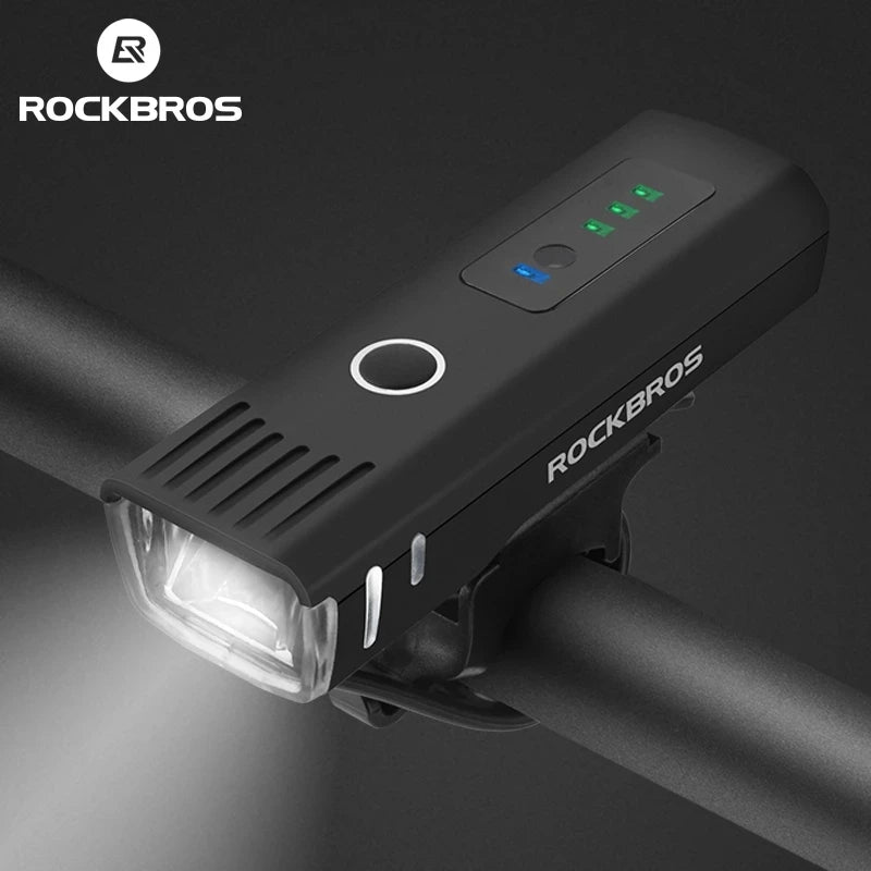 ROCKBROS 1500mAh Waterproof USB Charging Intelligent Sensing Bicycle Headlights Bicycle Lights
