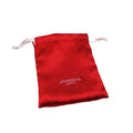 Custom Eco-friendly Silk Satin Drawstring Pouch with Silk Screen Printed Logo Red Jewelry Bag Custom Size Gift Bag