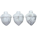 HZ natural gemstone Stone Hazelnut Ornaments Howlite Pine Nuts Carved Home Decoration Crystal Crafts for Christmas