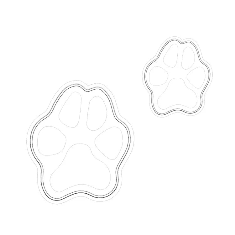 Hot Selling 3D Shape Animal Paw Dog Embossed Biscuit Mold Paw Shaped Lovely Cookie Cutters for Fondant Decoration Tool