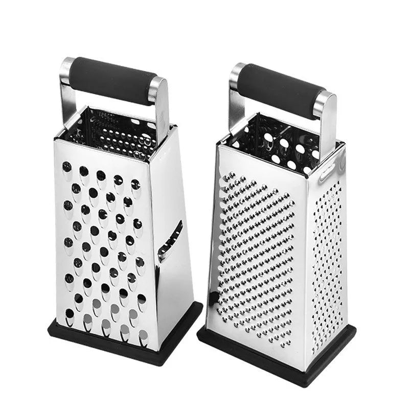 Hot Selling Box Grater for Cheese Stainless Steel Vegetable Slicer Food Shredder 4-sided Convenience Gadgets for Kitchen