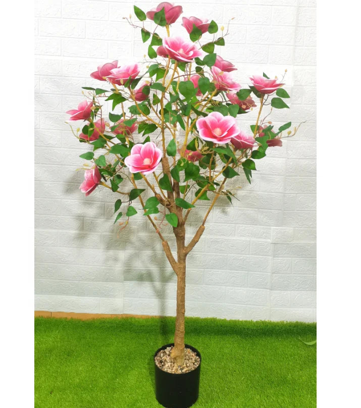 Wedding Silk Rose Artificial Flower Ceramic Basin Home Decor for Thanksgiving; Party Backdrop Flower Walls