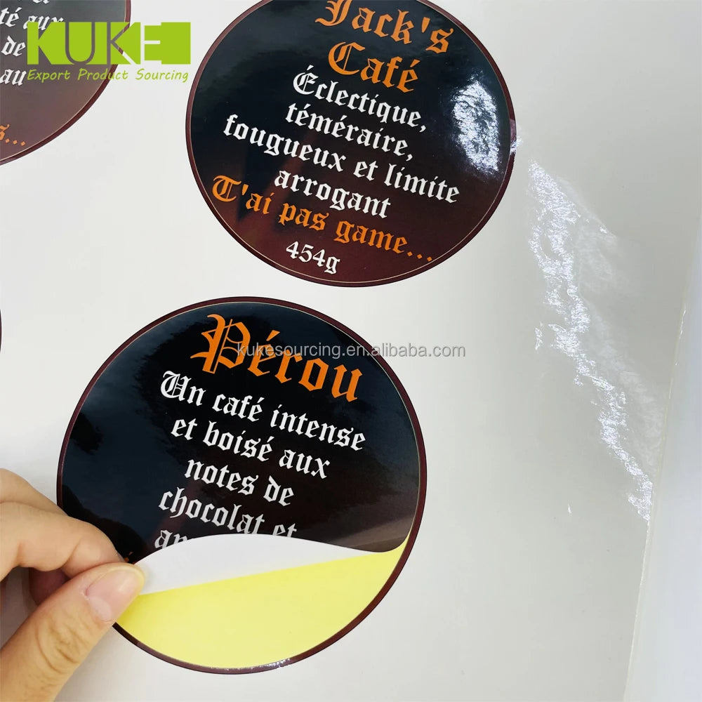 Logo Printed Cosmetics Label Eyeshadow Palette Private Custom Food Stickers Labeling Packaging Labels