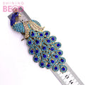 Wholesale Blue Rhinestone Peacock Brooch Pin Women Crystal Peacock Jewelry Pin for Wedding Party Gifts Decoration Accessories