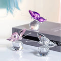 Table Decoration Wedding Guest Gifts Blown Glass Butterfly Figurine Multi Color 70mm ER Brand