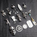 Titanium Steel Chain Hip Hop Necklace Male Fashion Brand Street Personality Pendant Bungee DIY Sweater Chain Accessory Pendant