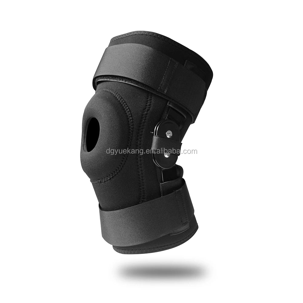 Hinge Adjustable Adjustable Hinged Knee Brace Black High Men & Women Best Knee Brace Support Sports Knee Pad