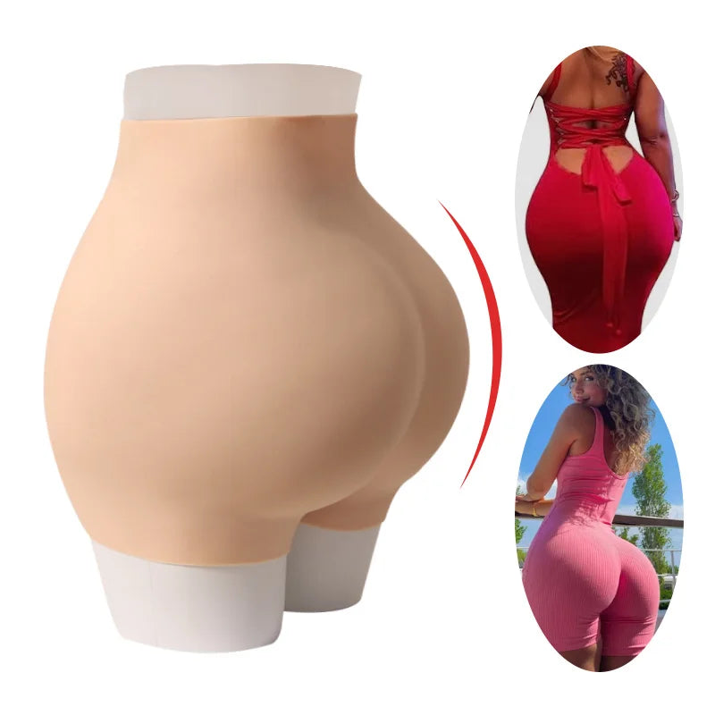 New Artificial Tummy Slimming Big BBL Buttocks Padding Shaper Silicone Plus Size Shapewear for Women Butt Enhancing Pants Shaper
