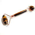 DIY Best Selling Tiger Eye Crystal Roller for Facial and Body Massage Feng Shui Style Carved Technique for Business Gifts