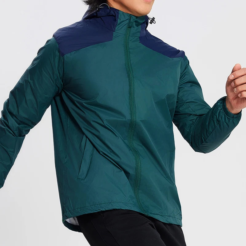 Activewear Outdoor Windproof Sport Shirt Men Zipper Running Jackets Fitness Gym Outdoor Windbreaker Coat Clothing Sportswear