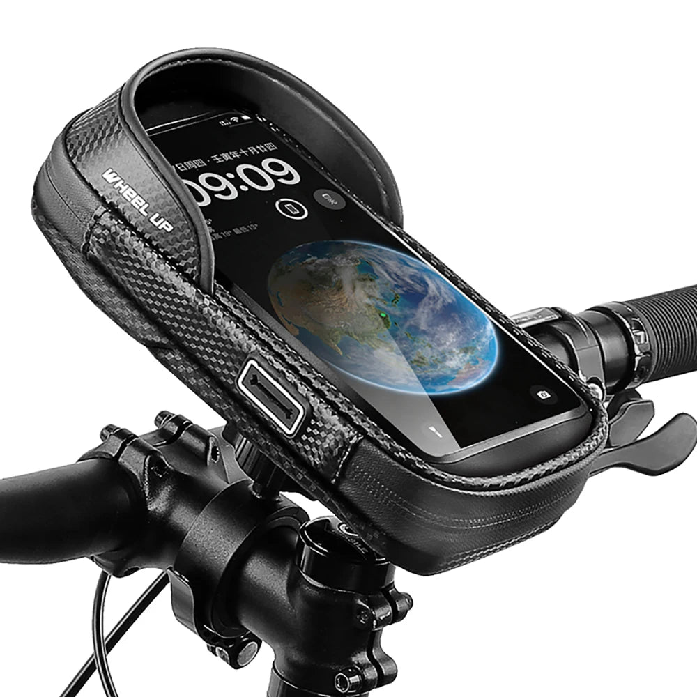 2024 High Quality Waterproof Bike Frame Bag With Phone Holder Convenient Bicycle Bag for Camping & Hiking